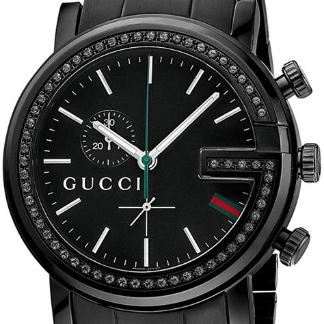 brown gucci watch|black Gucci watch with diamonds.